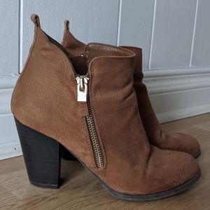 Ankle boots with zipper